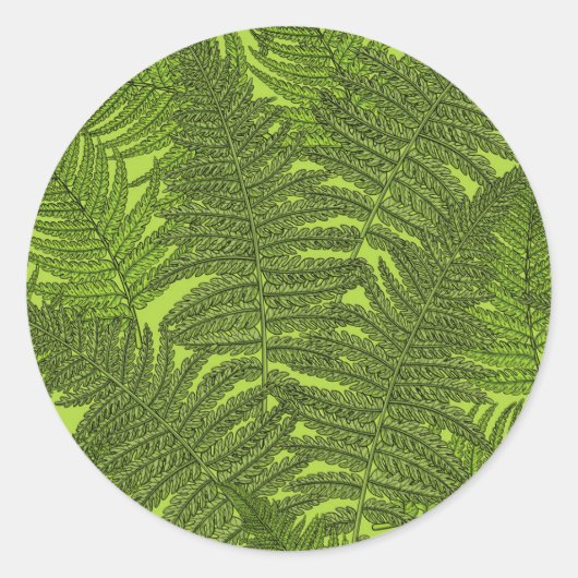 Varen in het groen ronde sticker (Voorkant)