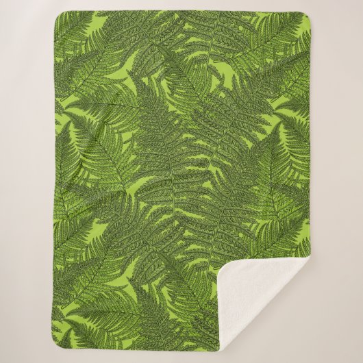 Varen in het groen sherpa deken (Voorkant)