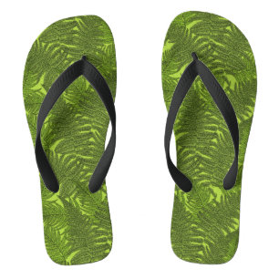 Varen in het groen teenslippers
