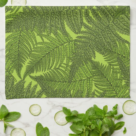 Varen in het groen theedoek (Gevouwen)