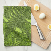 Varen in het groen theedoek (Quarter Fold)