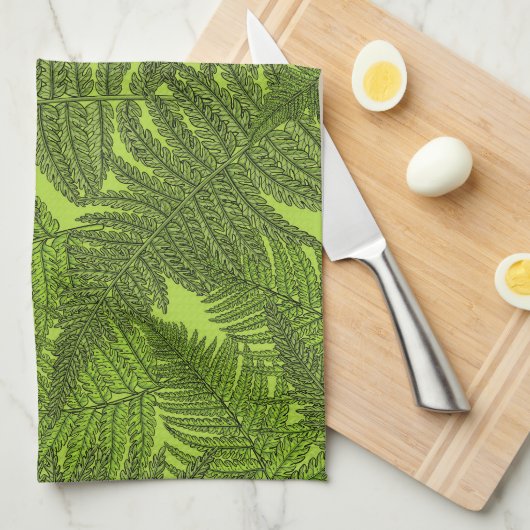 Varen in het groen theedoek (Quarter Fold)