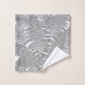 Varen in zwart-wit bad handdoek (Wasdoekje)