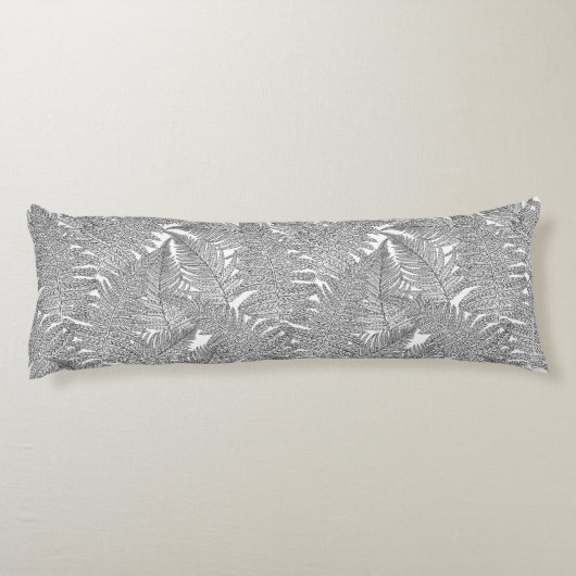 Varen in zwart-wit lichaamskussen (Achterkant)