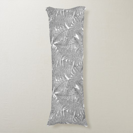 Varen in zwart-wit lichaamskussen (Voorkant Verticaal)