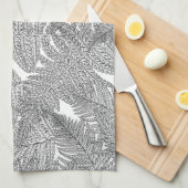 Varen in zwart-wit theedoek (Quarter Fold)