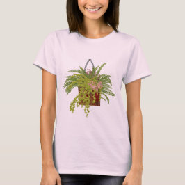 Varen Klimop Hangende Plant Botanische Illustratie T-shirt