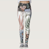 varen laat artistieke pastelpooier achter leggings (Voorkant)