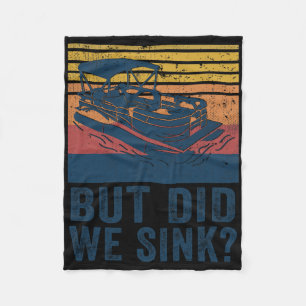 Varen Maar Zijn We Gezonken Platboom Ponton Kapite Fleece Deken
