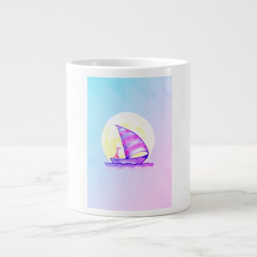 "Varen met de vos" Grote Koffiekop (Voorkant)