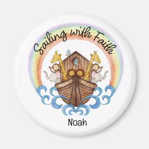 Varen met geloof - Noach's boog met dieren Magneet