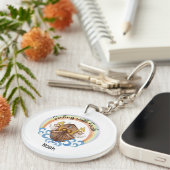 Varen met geloof - Noach's boog met dieren Sleutelhanger (Voorkant Rechts)