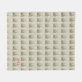 Varen naar 1841 fleece deken (Voorkant (Horizontaal))