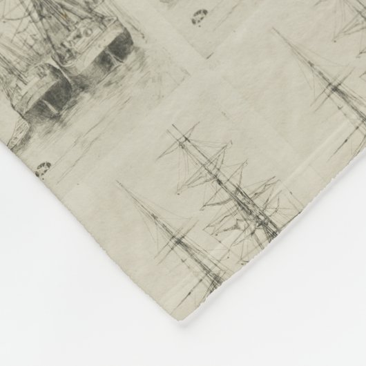 Varen naar 1841 fleece deken (Hoek)