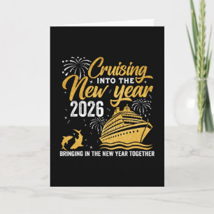 Varen naar 2026 Nieuwjaar Matching Familie Cruise Kaart