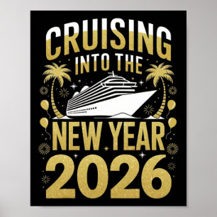 Varen naar 2026 Oud en Nieuw Cruise Vakantie M Poster