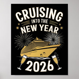 Varen naar 2026 Oud en Nieuw Cruise Vakantie M Poster