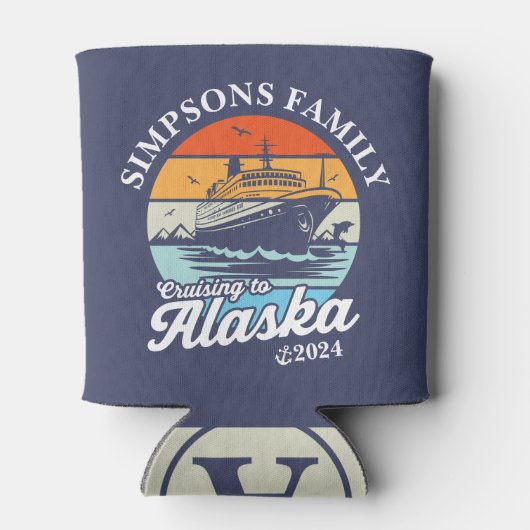 Varen naar Alaska Custom Family Matching Group Blikjeskoeler (Achterkant)