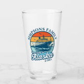 Varen naar Alaska Custom Family Matching Group Glas (Voorkant)