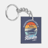 Varen naar Alaska Custom Family Matching Group Sleutelhanger (Voorkant Links)