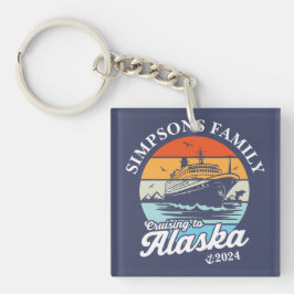 Varen naar Alaska Custom Family Matching Group Sleutelhanger