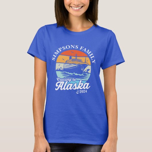 Varen naar Alaska Custom Family Matching Group T-shirt (Voorkant)
