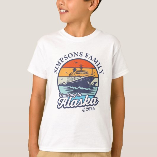 Varen naar Alaska Custom Family Matching Group T-shirt (Voorkant)