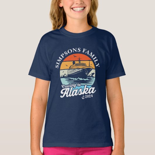 Varen naar Alaska Custom Family Matching Group T-shirt (Voorkant)