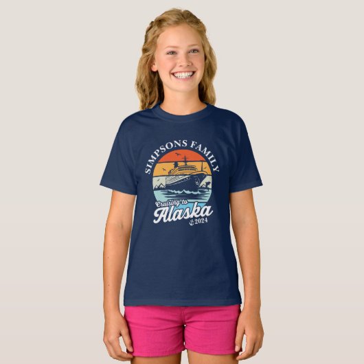 Varen naar Alaska Custom Family Matching Group T-shirt (Voorkant volledig)