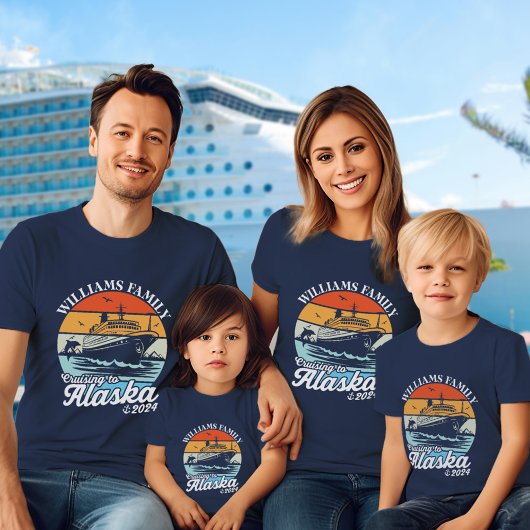 Varen naar Alaska Custom Family Matching Group T-shirt