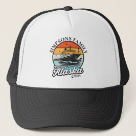 Varen naar Alaska Custom Family Matching Group Trucker Pet