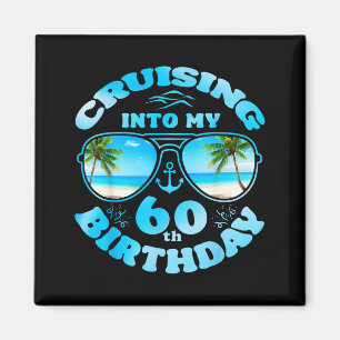 Varen naar de 60e verjaardag-passende 60e verjaard magneet