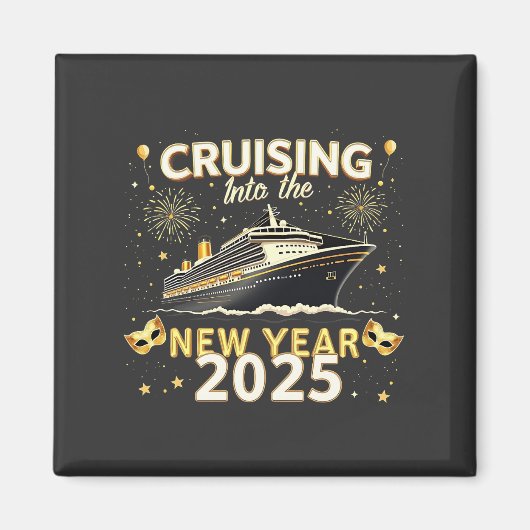 Varen naar het nieuwe jaar 2025 Gezinsreis cruise Magneet (Voorkant)
