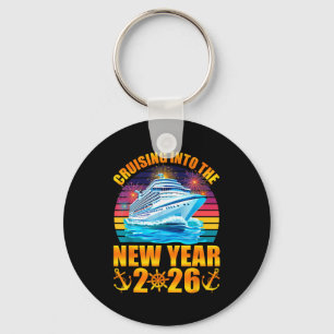 Varen naar het nieuwe jaar 2026 Cruise Oud en Nieu Sleutelhanger