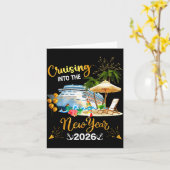 Varen naar het nieuwe jaar 2026 kaart (Gele Bloem)