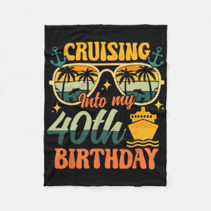 Varen naar mijn 40e verjaardag 40 jaar oud cruise fleece deken