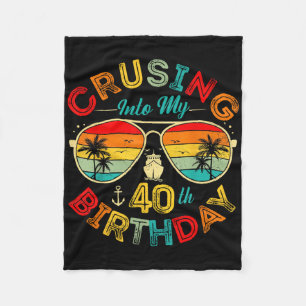 Varen naar mijn 40e verjaardag Cruise schip feest  Fleece Deken