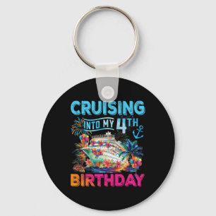 Varen naar mijn 4e verjaardagsreis Cruise Verjaard Sleutelhanger