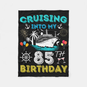 Varen naar mijn 85e verjaardag Cruise 85 jaar oud Fleece Deken