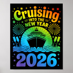 Varen naar nieuwjaar 2026 Lgbtq Pride Cruise Cel Poster