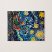 Varen onder de maanpuzzel legpuzzel (Horizontaal)