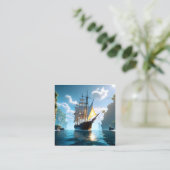 Varen op beloftes is als glijden over wat nog vierkante visitekaartje (Staand voorkant)