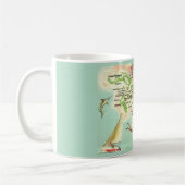 Varen op de Bahama eilanden kaart Koffiemok (Links)