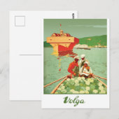 Varen op de Wolga Briefkaart (Voorkant / Achterkant)