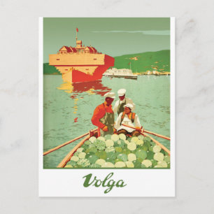 Varen op de Wolga Briefkaart
