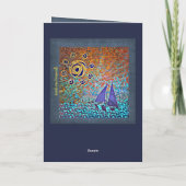 Varen op de Zee Vaderdag Kaart (Achterkant)