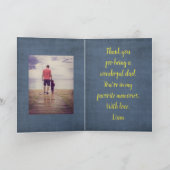 Varen op de Zee Vaderdag Kaart (Binnen)