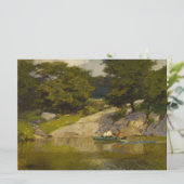 Varen op het meer in Central Park Kaart (Staand voorkant)