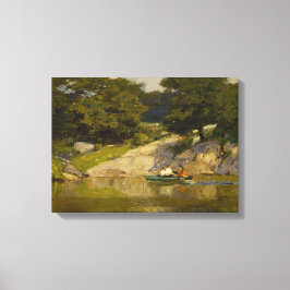 Varen op het meer in Central Park (NYC) Canvas Afdruk