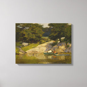 Varen op het meer in Central Park (NYC) Canvas Afdruk